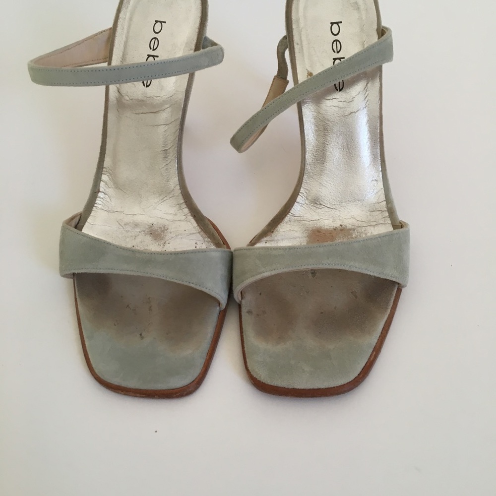 Bebe Blue Suede Sandals - Picture 2 of 4